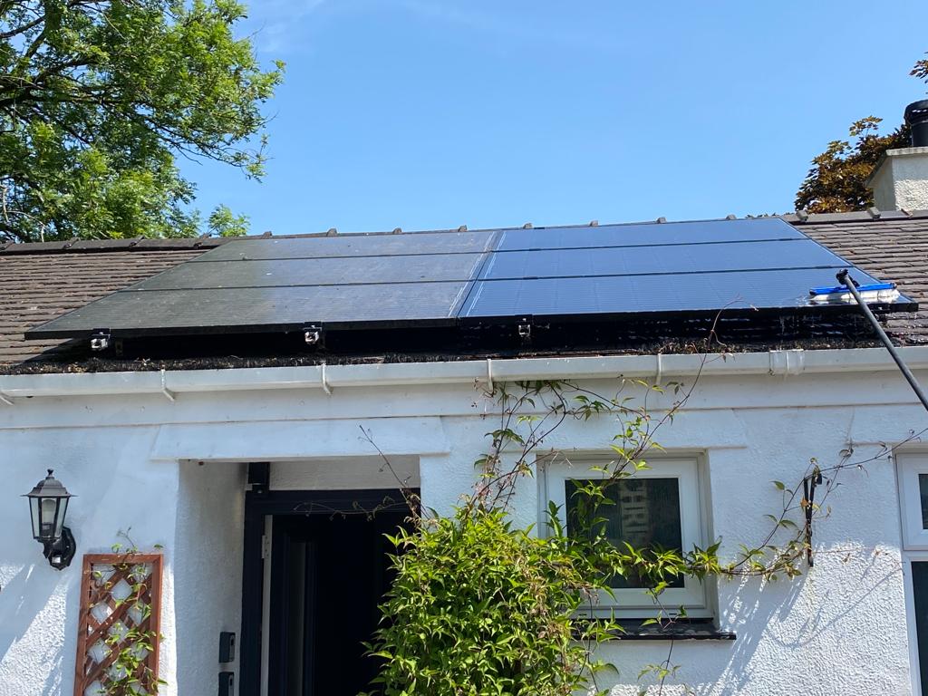 Solar Panel Before and After
